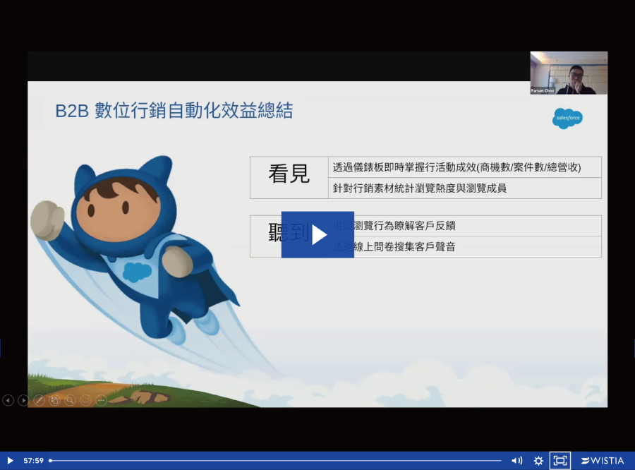 填寫表單看活動錄影